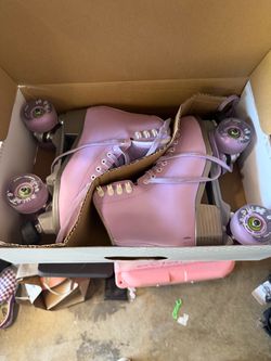 Quad Roller Skates with Purple Pulse Wheels