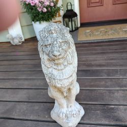 Concrete Lion Statue