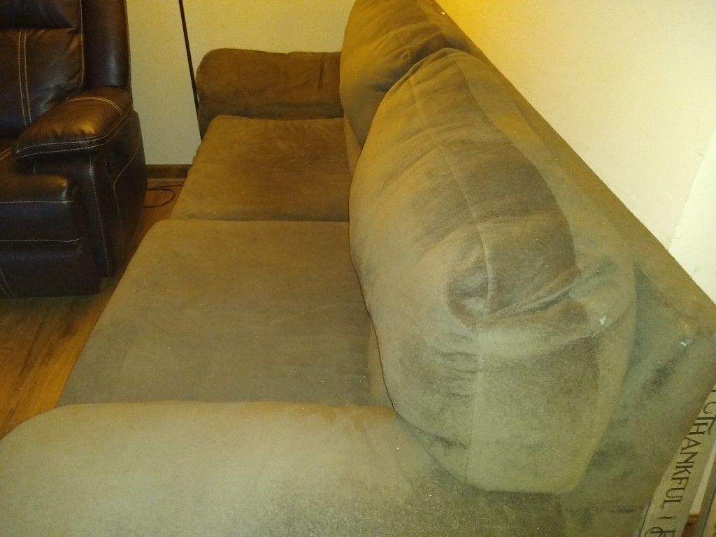 Brown comfy couch