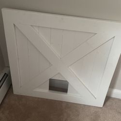 Custom Made Door With Cat hole