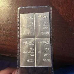 4-10g Valcambi Silver Bars
