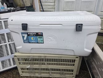 The price is firm...150 quart igloo 7-Day Marine ice chest