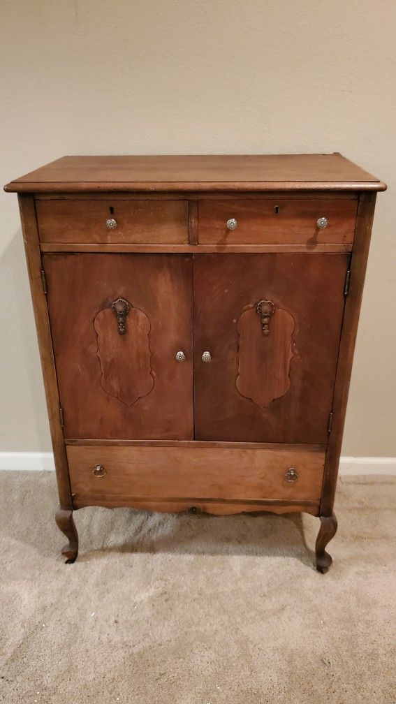 Antique Highboy Cabinet
