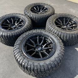 Tundra Sequoia Land Cruiser Fuel Rebel 20” Wheels And 33” R/T Tires Rims Rines