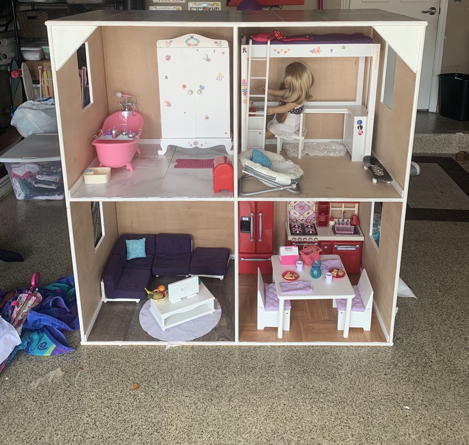 Custom American Girl Doll House -Furniture has been sold