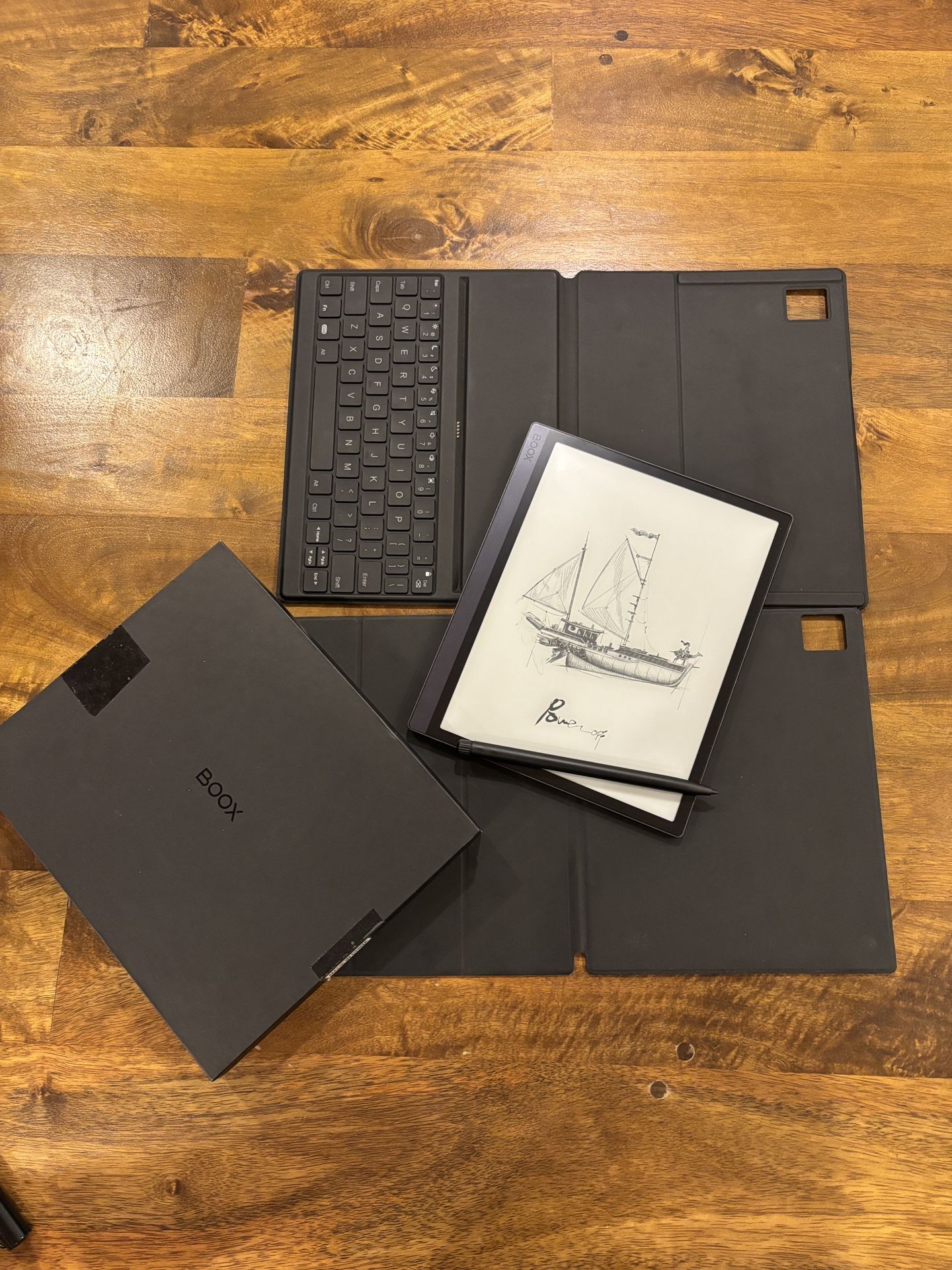 BOOX Tab Ultra E-ink Tablet PC w/ Keyboard Case, Folio, Stylus