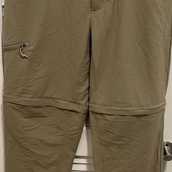 Patagonia Men's Convertible Pants Beige Tan Size 36x32 Hiking 