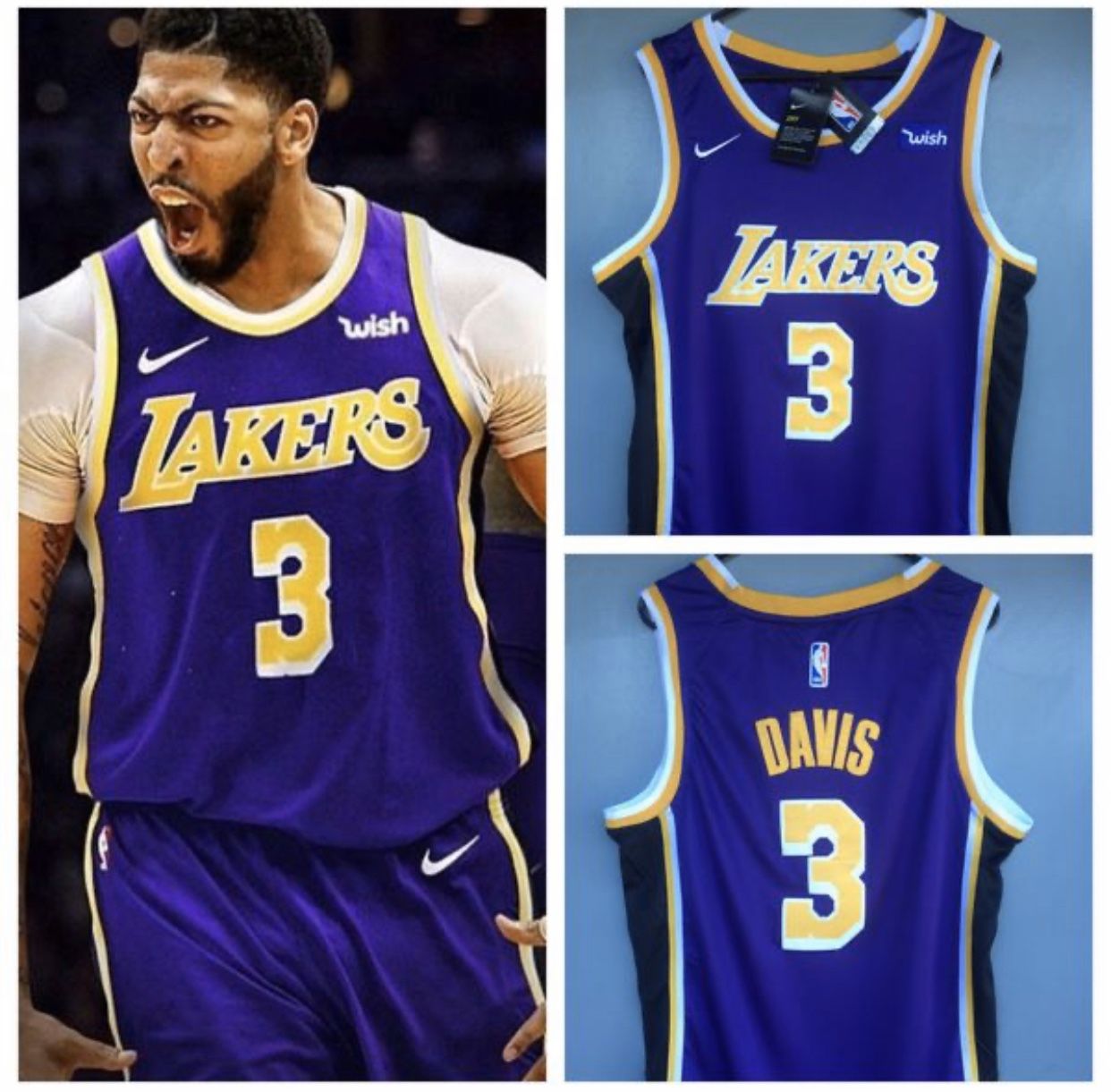 Anthony Davis Lakers Purple Jersey