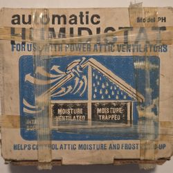 Leslie Locke Automatic Humidistat Model PH Attic Ventilators. Helps add life to Shingles,Rafters,etc