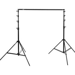 Photo backdrop stand Impact Pro Telescopic Collapsible Metal Support Stand Kit, Black Photo Studio