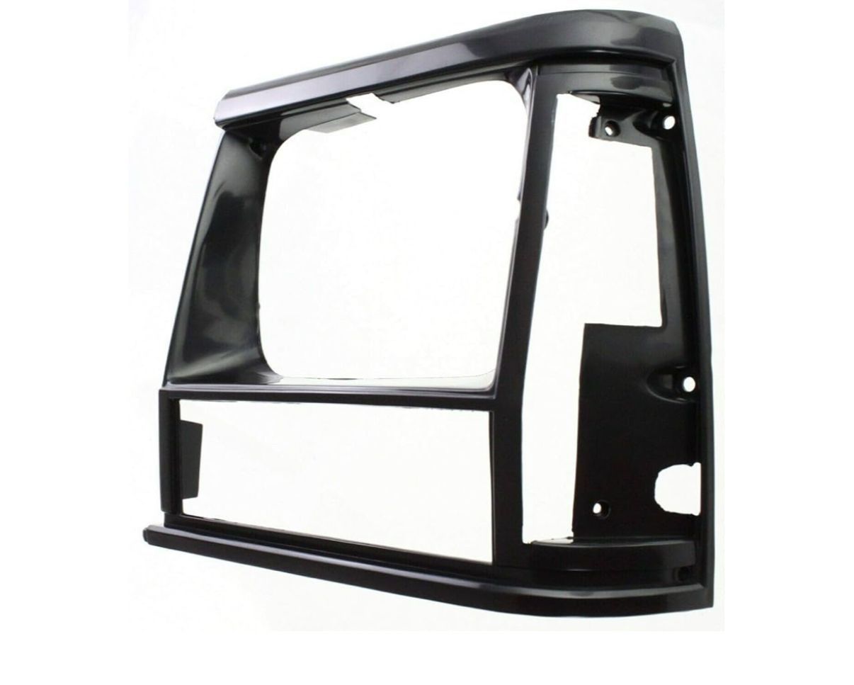 DAT AUTO PARTS Front Left Driver Side HeadLight Door Molding Insert Cover Grille Trim Replacement For 1 Jeep Cherokee Black Textured Paint to