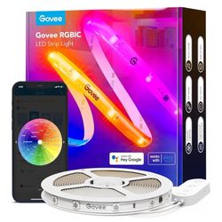 Govee RGBIC Pro LED Strip Lights, 32.8ft Color Changing Smart LED Strips, Works with Alexa and Google, Segmented DIY, Music Sync, WiFi and App Control