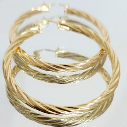 14k Gold Plated Hoop