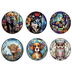 Animal Diamond Art Painting Kits for Adults (Bull Cow, Puppy Dog, Owl, Elephant, Butterfly/Flowers, Wolf) Full Drill Gem Dots, 13.8 Inch Canvas *NEW*