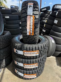 Lt285/65/20 ARROYO RT (4) new tires installed 60,000 miles Warranty