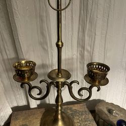 Vintage Solid Brass Ornate Candelabra 2 Arm Candle 🕯️ Holders 