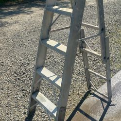 Antique Magnesium ladder 5 Foot