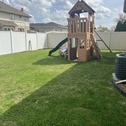 Children’s Playhouse for backyard normal wear and tear $200