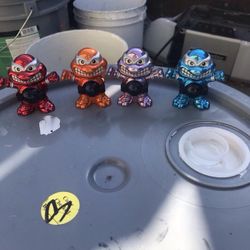 Vintage TMNT Marble Shooters Rare! 
