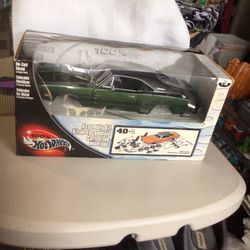 Collectible 1969 Dodge Charger Hot Wheels Diecast 1/18 Scale