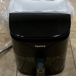 New - Tastee Air Fryer, 8-in-1 Compact 5.5QT, 450°F Digital Airfryer Dehydrator with Dual-sensor Smart Probe, 24 Presets One-touch Cooking,