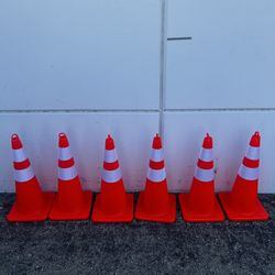 6 Pack 28 Inch Traffic Cone