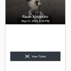 RAUW ALEJANDRO TICKET V.I.P