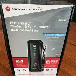 Motorola Surfboard Modem & WiFi Router N300/300 Dual Band 