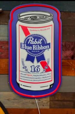 Pabst Blue Ribbon Neon Led Sign New In Box