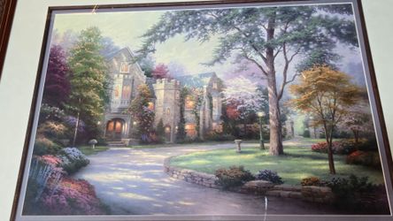Thomas Kinkade Beyond Summer Gate 18x27 Framed Limited Edition Authentic  Signed Lithograph 1074/1475  Fame Size 39×29 1/2 With Certificate Of Authent