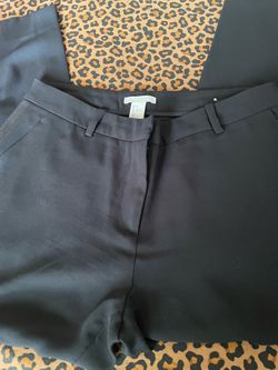 H&M Navy Blue Cropped Ankle Pants