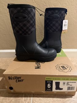 Brand New Women’s Western Chief All Weather Neoprene Mid Boots Size 6