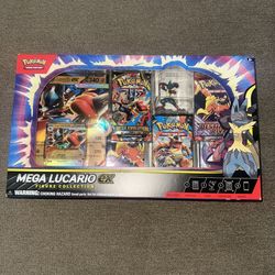 NEW Pokemon Mega Lucario ex Figure Collection Box