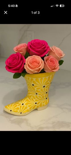 Talavera Bota Florero
