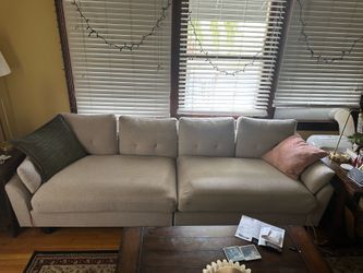 4-seat couch / sofa - cream color