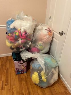 Large Lot of Squish Mellows,Stuffed Animals and Plush Toys
