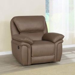 Brand New Mocha Brown Reclining Chair