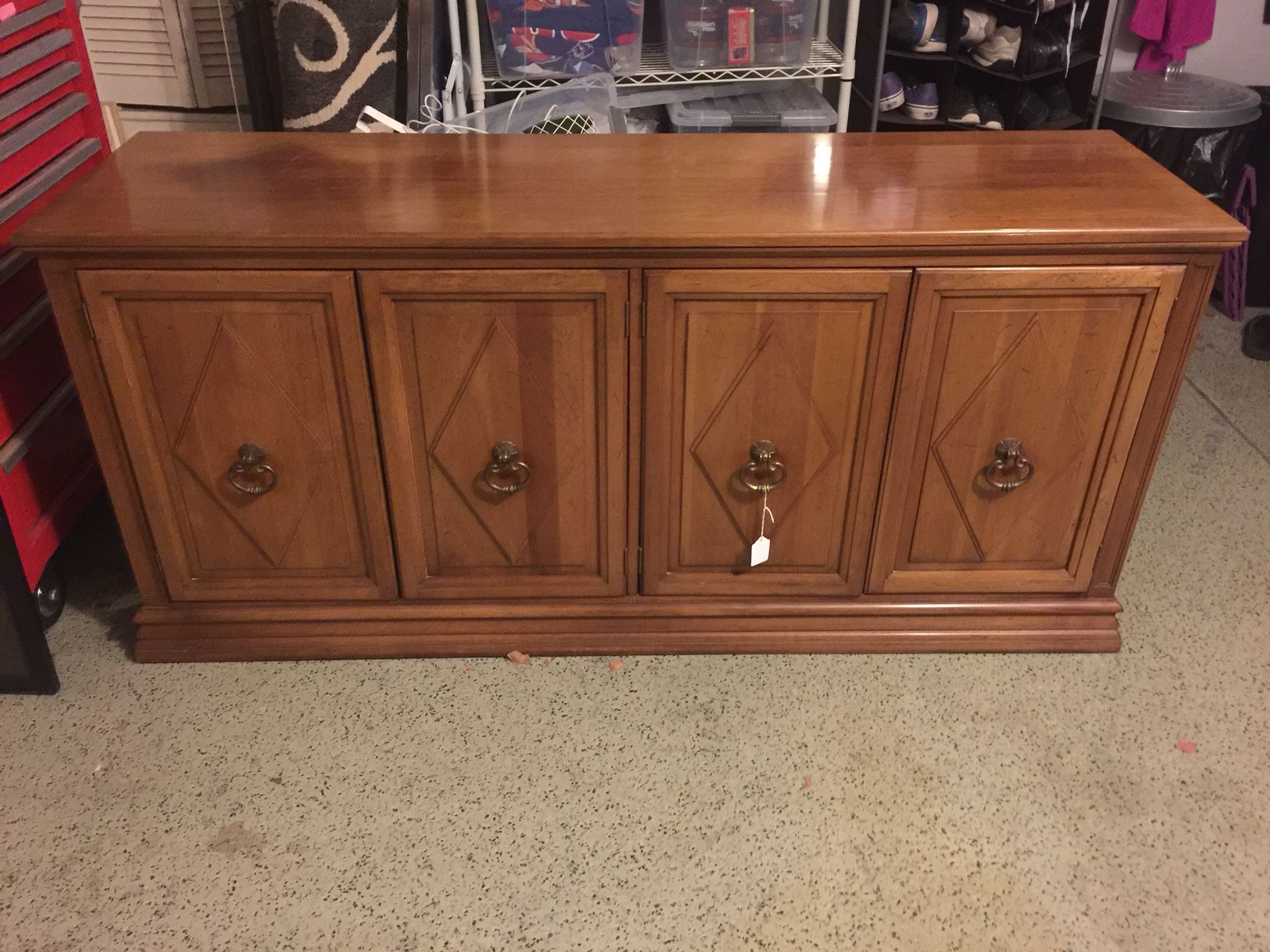 Solid Adriano Cherry wood buffet sideboard cabinet