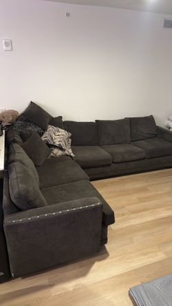 Gray sectional sofa