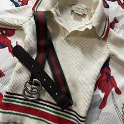 Gucci Shirt And Belt 