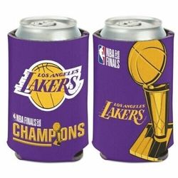 LOS ANGELES LAKERS 2020 NBA FINALS CHAMPIONS CAN BOTTLE COOZIE KOOZIE COOLER 