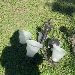 Five light chandelier 