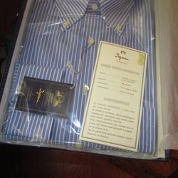 Ingram Made In Italy Button Down Cotton stars Shirt Size16.5 La Credenza Del Marcho Dal Aoggi Pure cotton