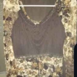 A  Nice Sexy Leopard Quarter Length Sleeve Top