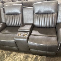 OM• $38 Initial • Brand New//Enzo Sofa And Loveseat 