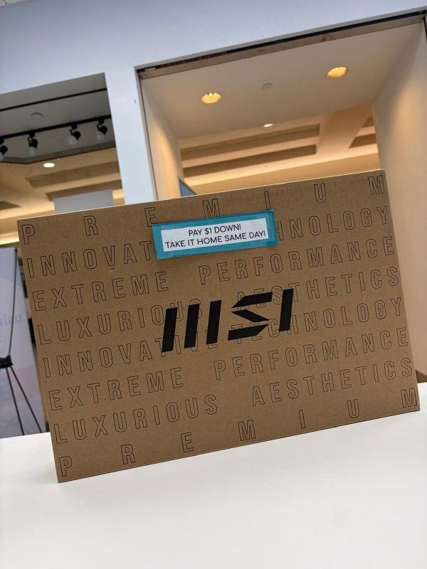 MSI Thin Gaming Laptop New - Pay $1 today and the rest later!!