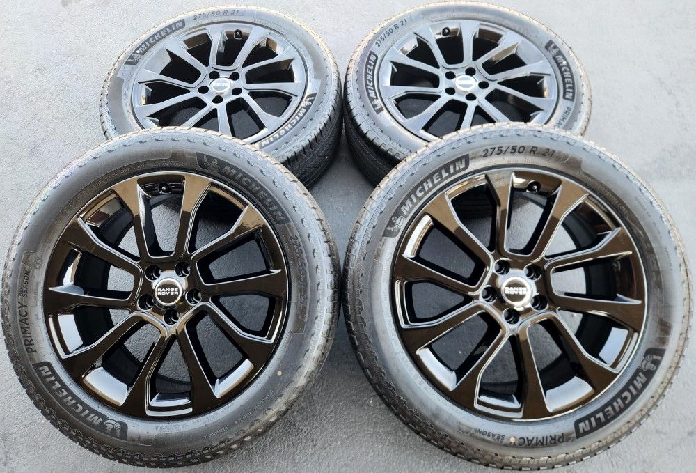 21” Range Rover New Gloss Black OEM Wheels & Tires for Sale in Long ...