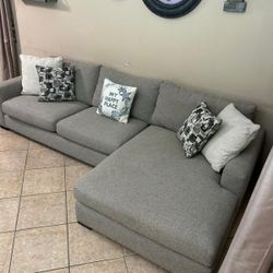 High Quality Light Grey Sectional Couch From McCreary Modern!