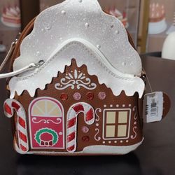 New Gingerbread House Crossbody Bag Purse BBW 7.3"H x 5.5"L x 3"W