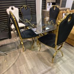 Black and gold  dining Table Onsale For $999 